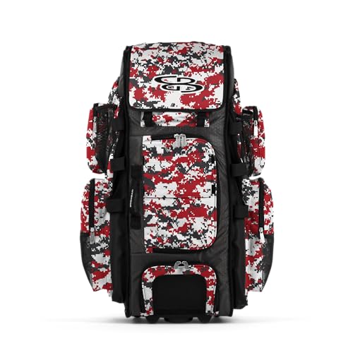 Boombah Rolling Superpack XL Digital Camo PS-9053-3001C23 Charcoal/Red