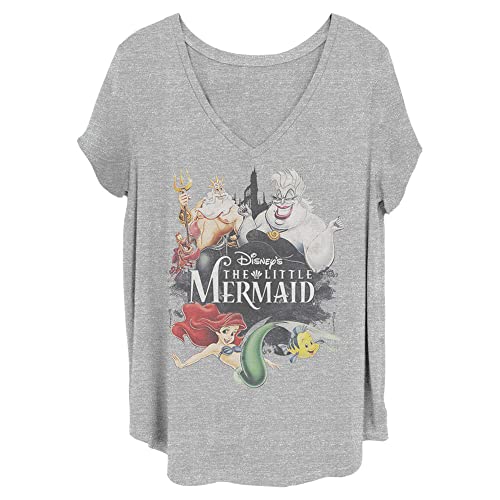 T-shirt Disney sirène femme en taille grande 1X confortable