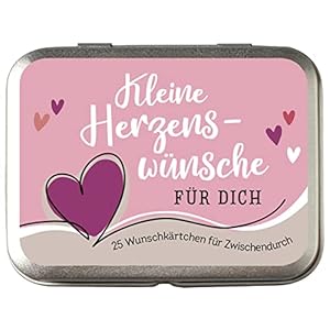 Metallbox Kleine Herzenswünsche für Dich: 25 Wunschkärtchen für zwischendurch