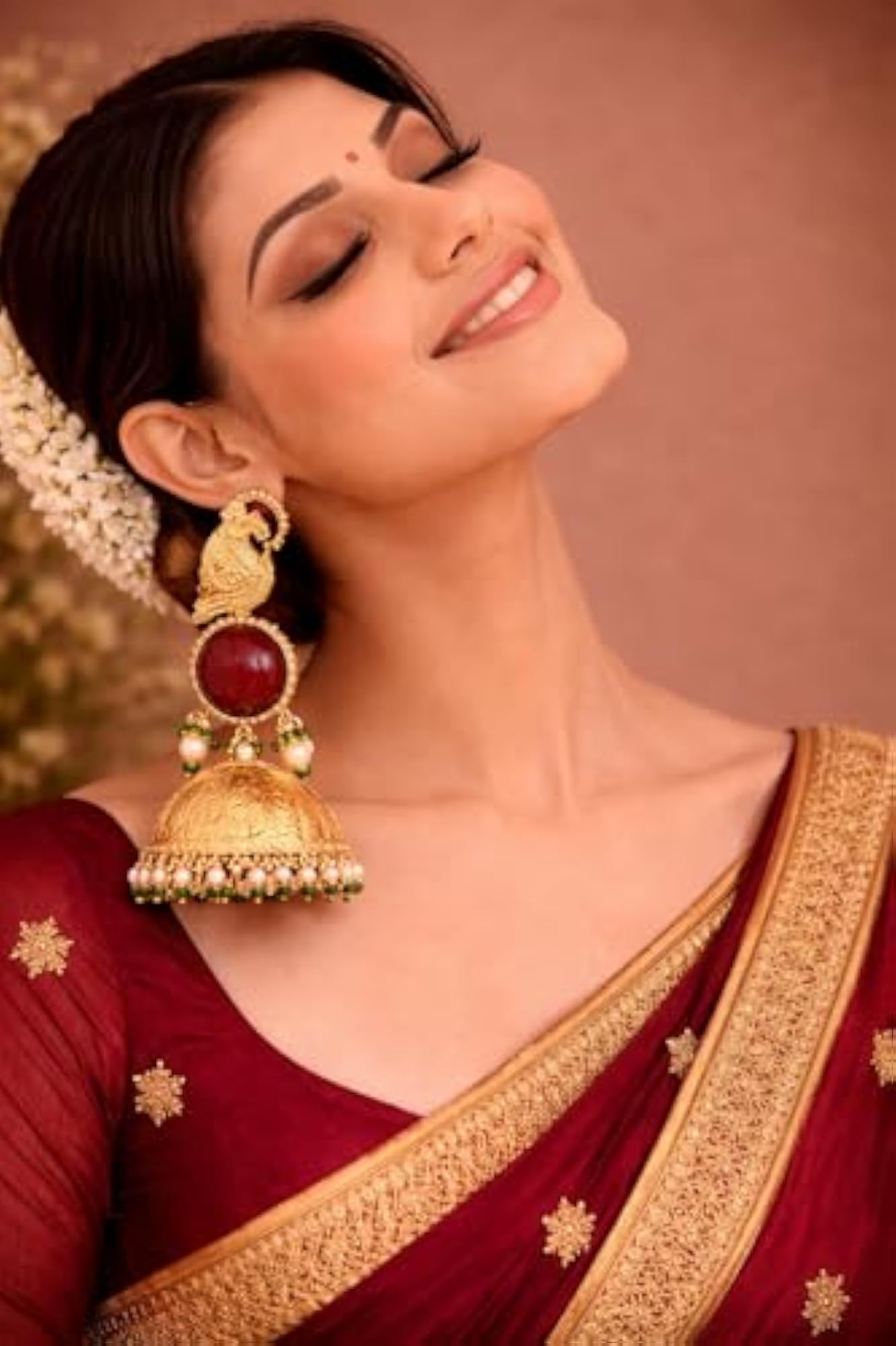 Women's Gold Plated Crystal Dangler Earrings, Stylish Gift