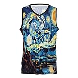 Starry Night with Sand and Moon Generic Sports Jersey, Adult Jersey, Jersey for Men, L