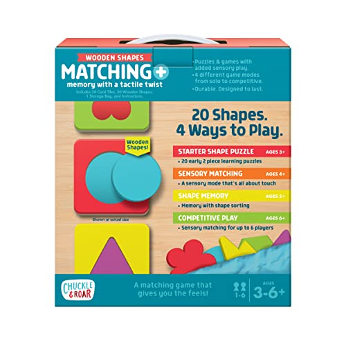 Snapklik.com : Matching+ Wooden Sensory Shapes - Logic Puzzles ...