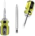 Stubby Screwdriver 2 SETS By Kutir - ADJUSTABLE LENGTH and REVERSIBLE DUAL END, Slotted and Phillips Magnetic Tip - EASY TO USE Compact, Portable, POCKET SIZE Small Tool - Short Craftsman Nut Driver