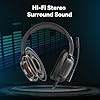 Gaming Headset with Microphone for Pc, Xbox One Series X/s, Ps4, Ps5, Switch, Stereo Wired Noise Cancelling Over-Ear Headphones with Mic, RGB, for Computer, Laptop, Mac, Nintendo (Black)