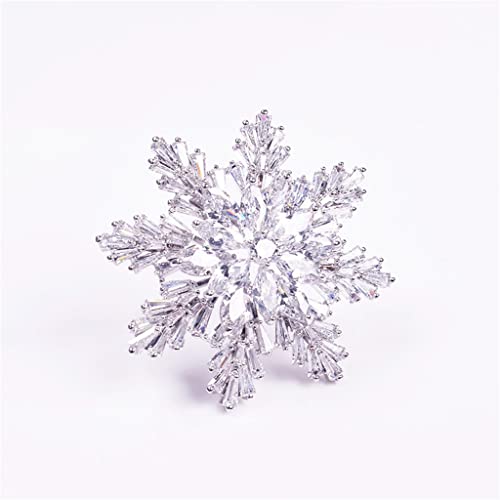 Broche flocon de neige épingle de corsage cadeau pour femme