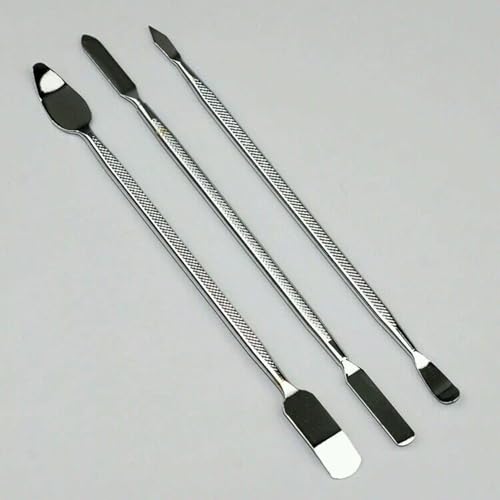 Kit 3 Espátulas em Aço p/Manutenção Smartphone Celulares Tablets Notebook Eletrônica em Geral