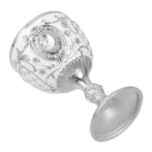 DIYEAH Copa De Licor Vintage De Aleación De Zinc 30 Ml Diseño Retro Patrón Europeo Para Cenas Banquetes Decoración Retro Copas Reales