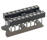 Juried Engineering DIP-18 IC DIP Socket Machined Round Contact Pins Holes Pitch 2.54mm 18-Pin DIP DIP18 DIP...