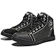 IRON JIA’S Motorradschuhe Herren Motorradstiefel Herren Motorrad, rutschfeste, atmungsaktive Street-Casual-Biker-Boots mit seitlichen Reißverschlüssen, Knöchelstütze und Schaltkissen