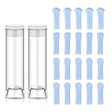 LEIPUT Ear Wax Removal - Ear Cleaner Tips - Blue Rubber Tip - Original Replacement Accessories Set - Replacement Ear Pick with 20 Ear Spoon