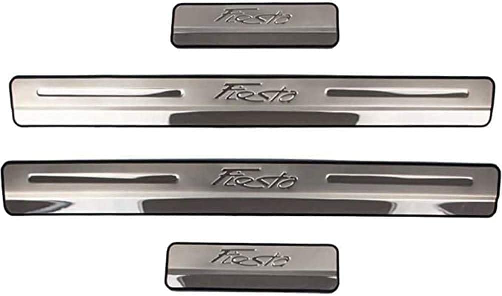 4stuks Auto Rvs Instaplijsten Kick Platen Voor Ford EcoSport 2017-2019 2020 2021 2022, Auto Styling Accessoires Sticker Trim Bescherming Accessoires
