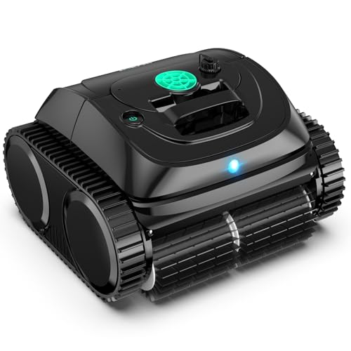 WYBOT (2025 Upgrade) C1-01 Robot Piscina Limpiafondos y Paredes, para Piscinas enterradas y elevadas, 150min autonomía, Limpieza 4-en-1 (150m²), Navegación Inteligente & App, Negro Tinta