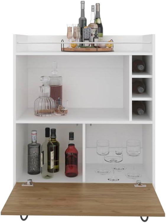 Estante para Vinos de 32", 4 Botellas, Madera, Libre miniatura 3