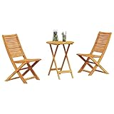 【Dimensions idéales pour les espaces extérieurs】 Bien que compact, ce set ne fait pas de compromis sur le style ou le confort. Il répond bien aux besoins des petits espaces, tout en offrant un coin agréable pour s’asseoir. Son design pliable le rend super pratique pour les endroits exigus.