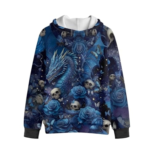 WELLFLYHOM Fleece Lining Zip Up Kids Hoodies for Boys 6-16 Novelty Graphic Sweatshirts Kangaroo Pocket Long Sleeve Tops4