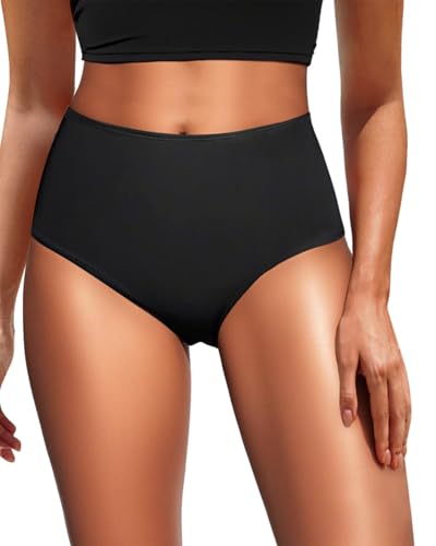 Tempt Me Women's High Waist Bikini Bottom - Full Coverage Bathing Suit Swim Bottom 2025 Swimsuit Swimwear