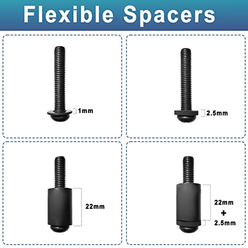 Tv Mount Screws For Samsung Lg Vizio Tv Mounting Hardware Kit With Remote Holder, Includes M4 M5 M6 M8 Tv Mounting Screws, Washers, Spacers For Tv Wall Mount Screws, Mounting Up To 80 In #TOP6