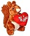 GH Peluche Scoiattolo Piccolo con Cuore Ti Amo 20 cm Pupazzo SanValentino Innamorati Peluche Ti Amo per Lui per Lei