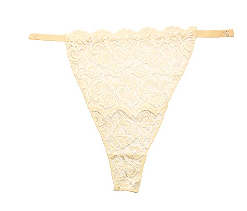 [204 White, Crème, Nude - Full LACE (Three in a Pack) Snap-To-Bra Mock Camisole2