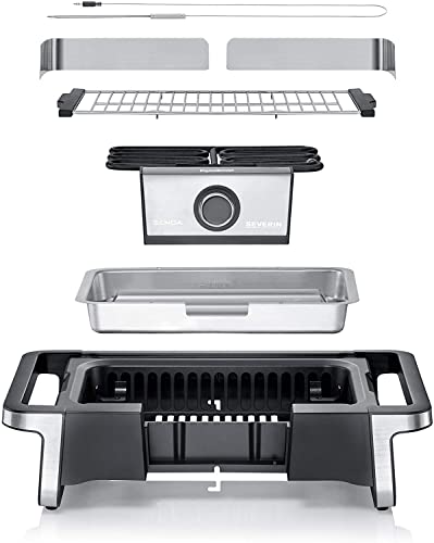 Barbecue de table SEVERIN Digital Boost 3 Bac à eau réducteur de fumée et d'odeurs - vue 6