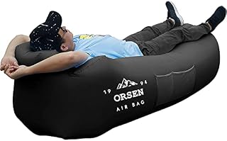 Orsen Inflatable Loungers Air Sofa Lounger, Air Lounger Sofa Perfect for Camping Hiking - Ideal Inflatable Couch for Pool and Festivals- Perfect Inflatable Beach Chair Music Festivals for Adults