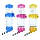 Material: El cuerpo de la botella es de plástico y el tubo es de acero inoxidable. La capacidad de 125ml/80ml puede proporcionar suficiente agua para sus mascotas cuando viaja o se ausenta de casa.