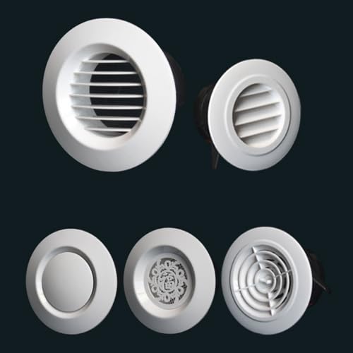 Grille d'aération 100mm en ABS blanc style E pour ventilation maison - 5