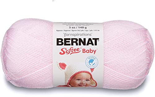Image of Bernat Softee Baby Pink Yarn - 3 Pack of 141g /5oz - Acrylic - 3 DK (Light) - 362 Yards - Knitting /Crochet