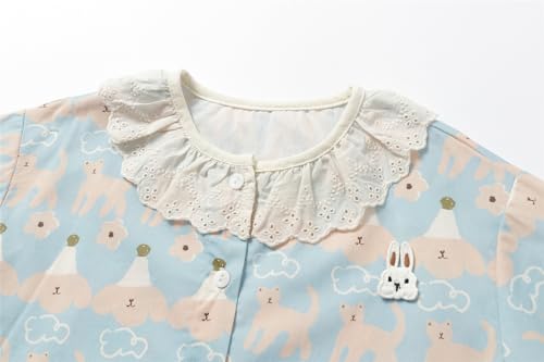 Mud Kingdom Girls Pajamas Set Long Sleeve Top and Bottom Kids Sleepwear Set 2-Piece Homewear3