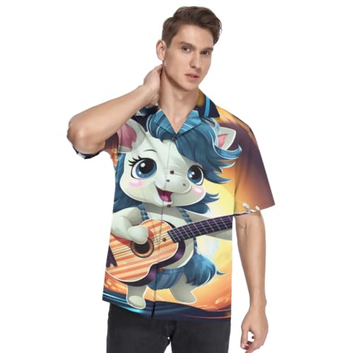 Chemise Hawaïenne Homme Boutonnée pour Look Casual Festif d'Été