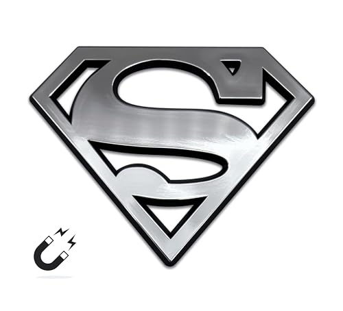 Imán decorativo grande Superman cromado DC Comics miniatura 3