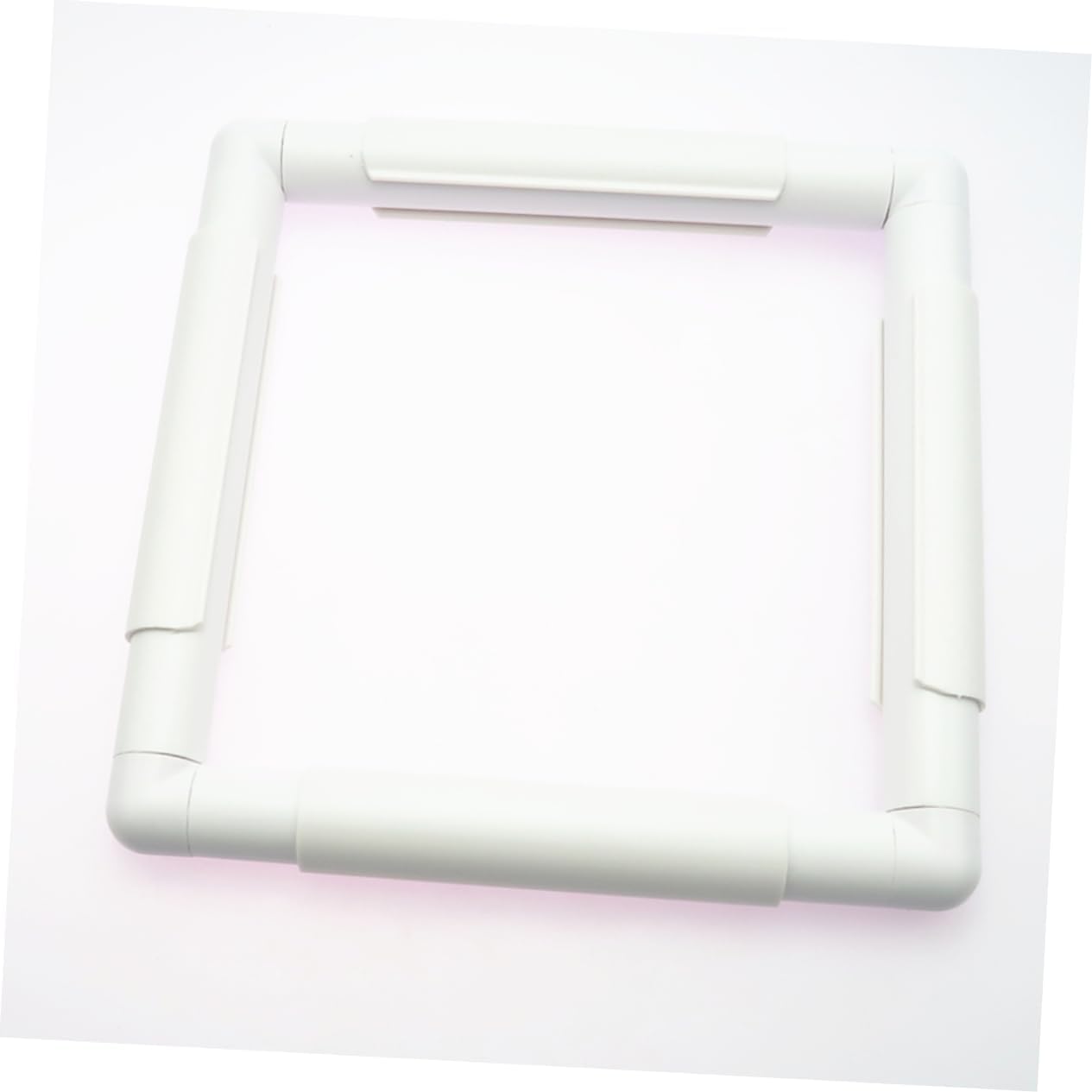 jojofuny Embroidery Frame Clip Hoop for Quilting White Embroidery Floss Quilt Frame Easy Assembly