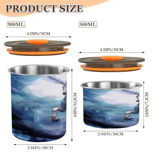 Envase Hermético de Acero Inoxidable para Café 500ml miniatura 2