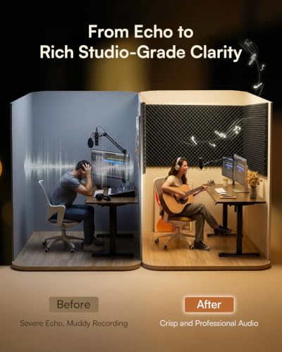 Image of SD SODOCT 24 Pack Self-Adhesive 12 inch X 12 inch X 1.2 inch Egg Crate Soundproof Wall Panels for Studio, Room Acoustic Treatment Foam, Sound Absorbing Foam Black