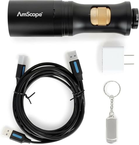 Image of AmScope - 1080p HDMI All-in-One Digital Microscope with Zoom Optics on Articulating Arm with Pillar - DM756H2D-APC