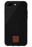 Native Union CLIC 360 Case - Military Grade Drop-Proof Protective Cover Made with British Millerain Waxed Canvas for iPhone 7 Plus, iPhone 8 Plus (Black)
