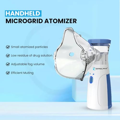 Image of Portable Mesh Nebulizer Machine with Carry pouch | Carry Pouch, Wireless, Dual Power, Auto Shut Off, Ultrasonic Nebulizer Machine, 2026 model