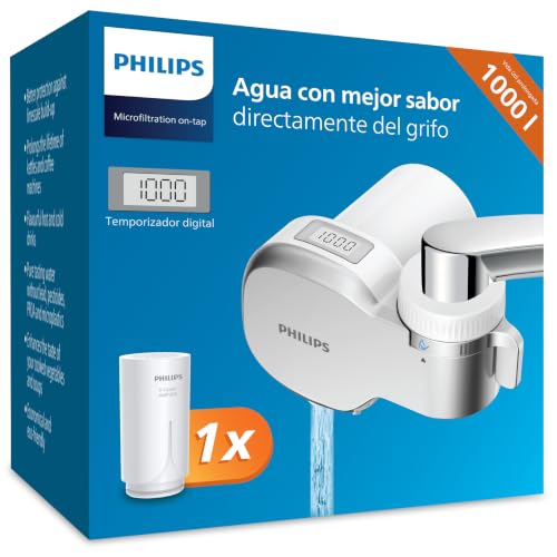 Philips Water filtro de agua OnTap AWP3705P1/10 – microfiltración con pantalla digital, capacidad de filtración de 1.000 L
