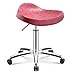 WANGXNCase Sgabello da Sella con rotelle, Sgabello da Massaggio su Ruote per Salone di Bellezza, Cucina, Sgabello Girevole Alto Regolabile