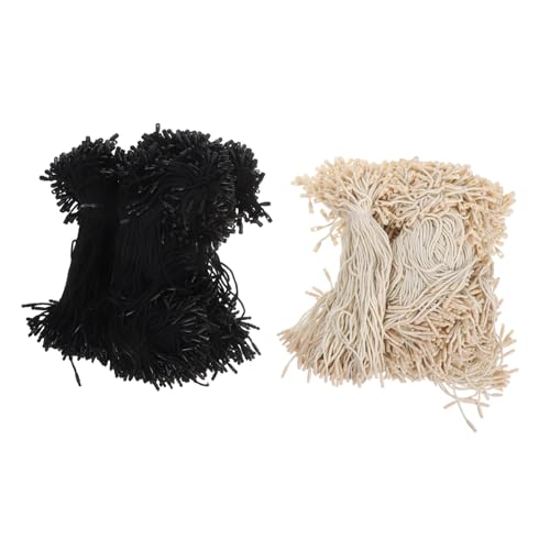 DIKACA 1980 Piezas Cuerda de Algodón Trenzada para Etiquetas con Cierre Seguro para Ropa Calzado Bolsas Joyería Manualidades y Suministros de Venta