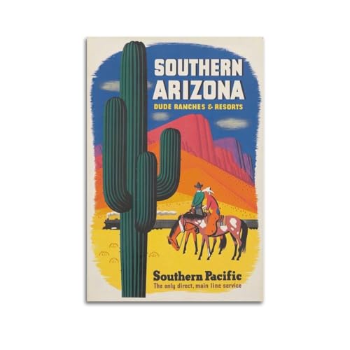 Poster voyage Arizona USA 50x75 cm pour embellir votre chambre à coucher
