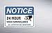 Armo Safety Video Surveillance Vinyl Sign, (2 Pack) - 7