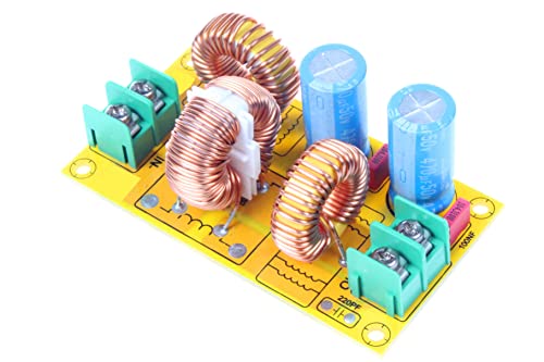 NOYITO Filtro DC LC DC EMI Filtro de alimentação 0 a 50V 2A 4A 10A 20A Placa de filtragem (4A)