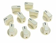 Material: Plastic with Set Screw Total height: 15mm; Base diameter: 19mm Fits 1/4" (6.4mm) diameter pots We will include a screwdriver which can help you adjust the set screw Package includes: Knobs x10 & Screwdriver x1