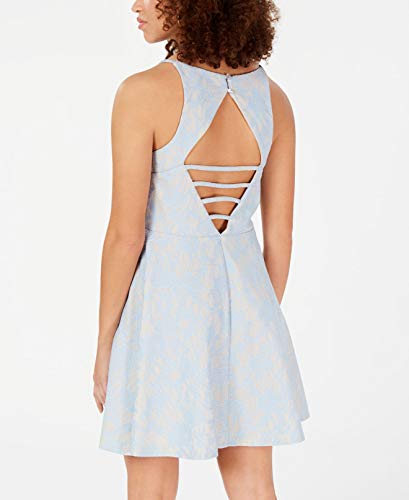 Speechless Women’s Junior Sweetheart Fit & Flare Dress -Nude Blue, 3 #TOP1