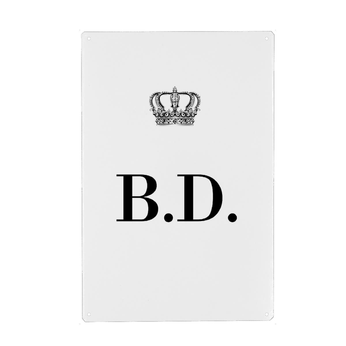 artboxONE Metall-Poster 40x60 cm Schwarzweiß King BD von Künstler AB1 Edition