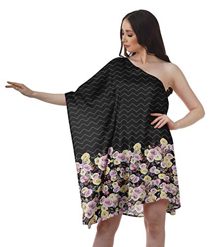 Moomaya Une Robes Epaule Femmes Imprimees Taille Plus Caftan Robe De Plage Cover