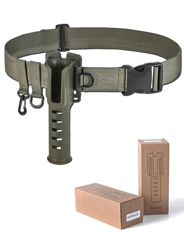 Fishing Rod Holder Belt for Men with Pole Inserter