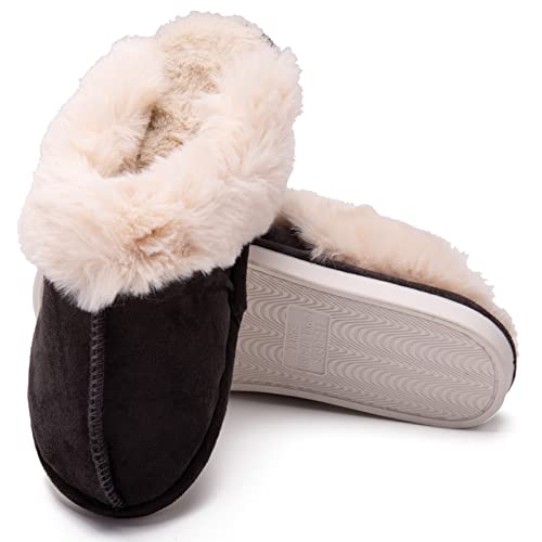 Unisex Men's and Women's Slipper Fluffy Soft Warm House Slippers Cozy Plush for Indoor Outdoor Winter Bedroom Shoes2