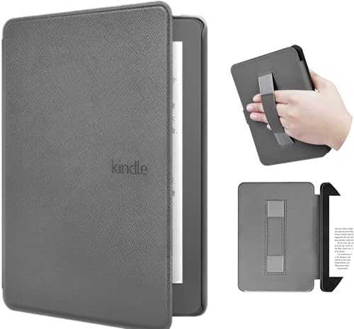 Capa de Proteção Kindle com Alça (TODOS OS MODELOS) (Cinza, 6,8 p...
